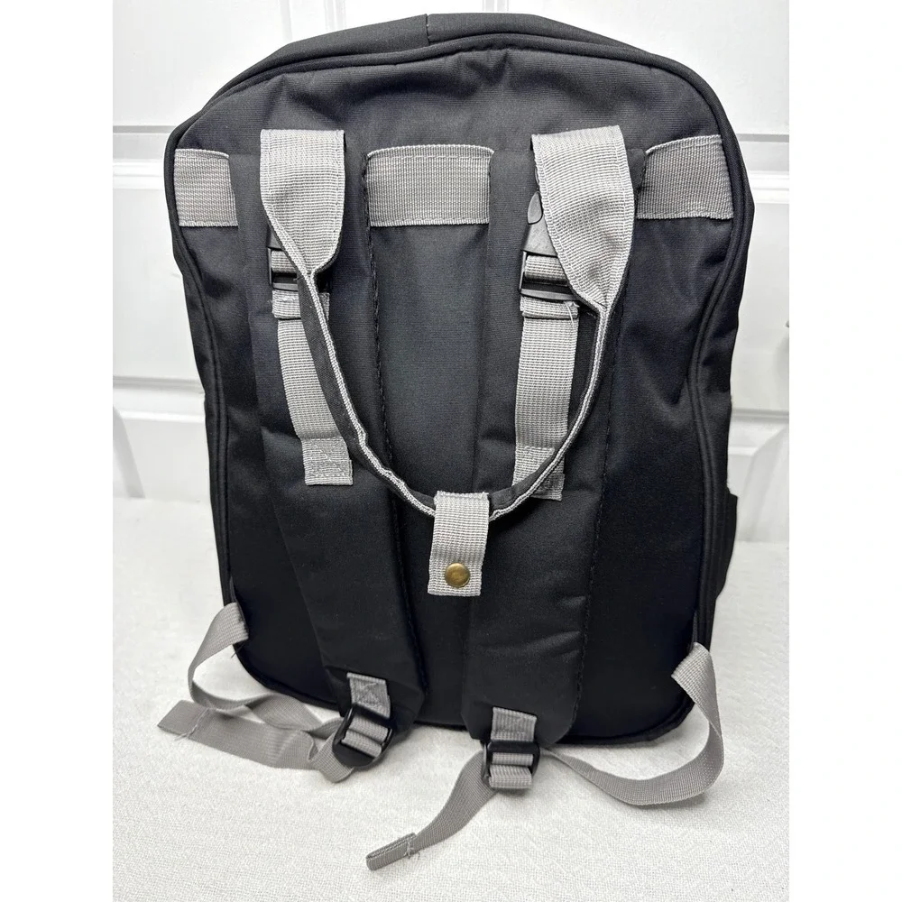 Sunshine Diaper Bag Backpack Black Quilted Large Baby‎ Travel